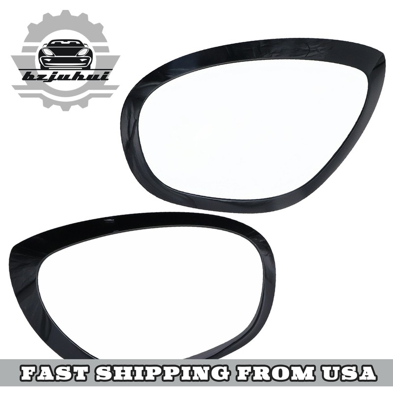 Black Headlight Cover Bezels Ring Trim Chrome For Mini Cooper Countryman F60 201 gallery