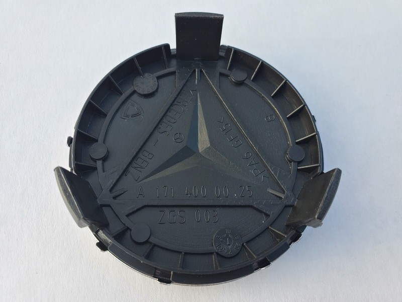 Set of 4 Mercedes Benz Center Caps Black 2.95 Inch/75mm Fits Most Models gallery