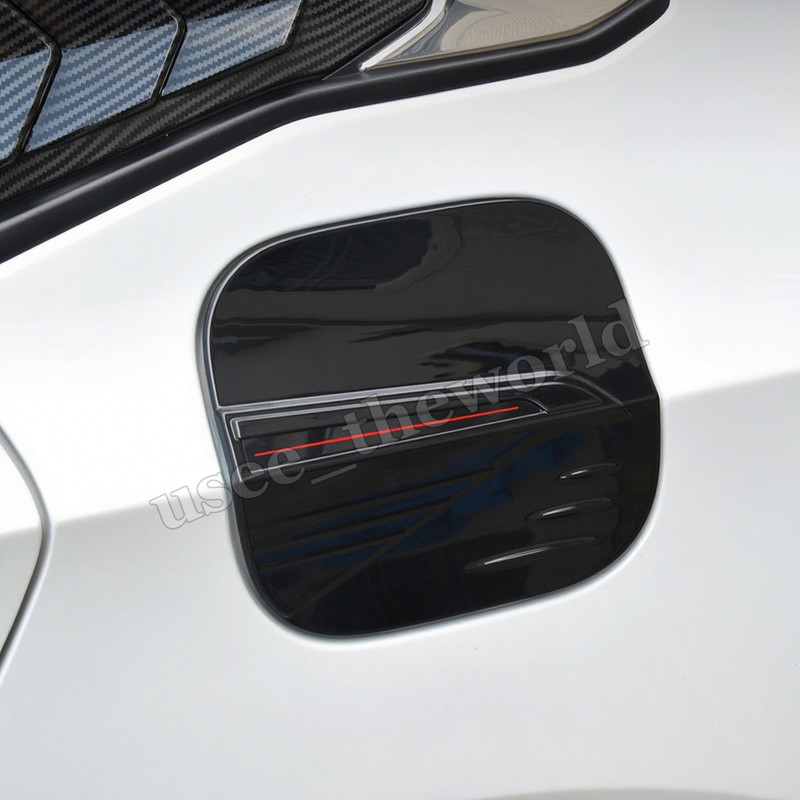 Gloss Black Gas Oil Fuel Tank Cover Cap Trim For Honda Civic 2022 2023 2024 2025