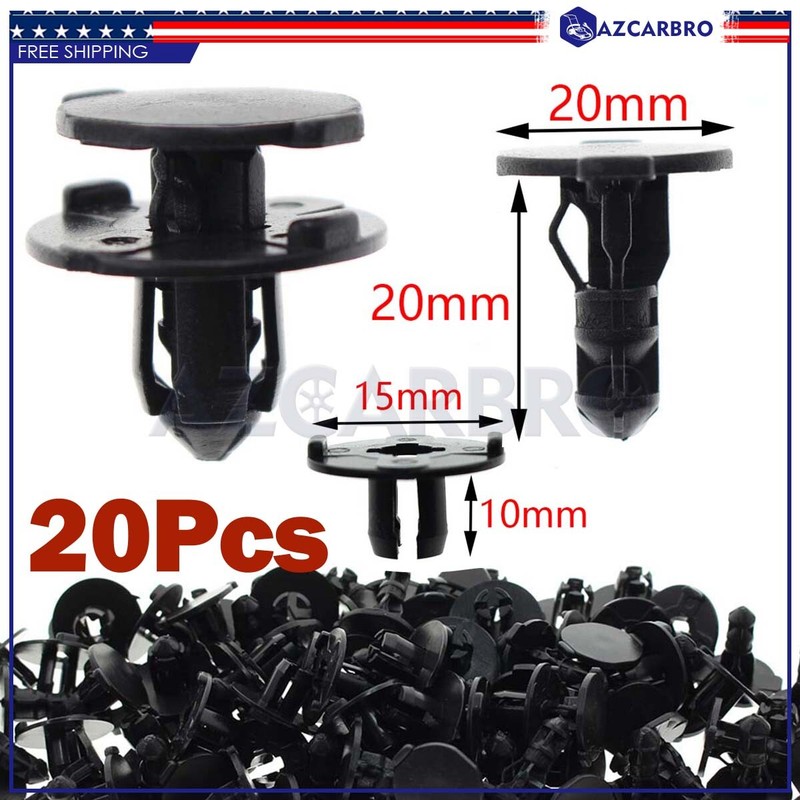 For Nissan Maxima 300ZX 300Z Rivet Mud Flap Bumper Fender Fastener Clips 20pcs