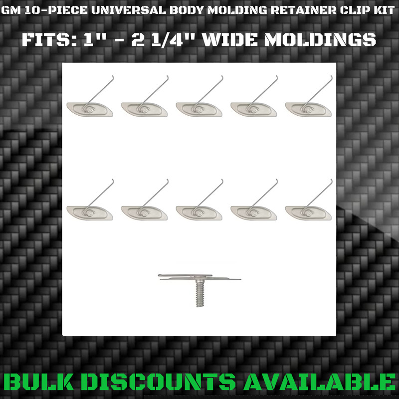 CHEVROLET Rocker Quarter Panel Fender Door Body Side Moulding Molding Trim Clips