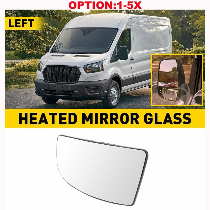 Driver Side Lower Mirror Glass Assembly For 2015-2022 Ford Transit-250 1-5x