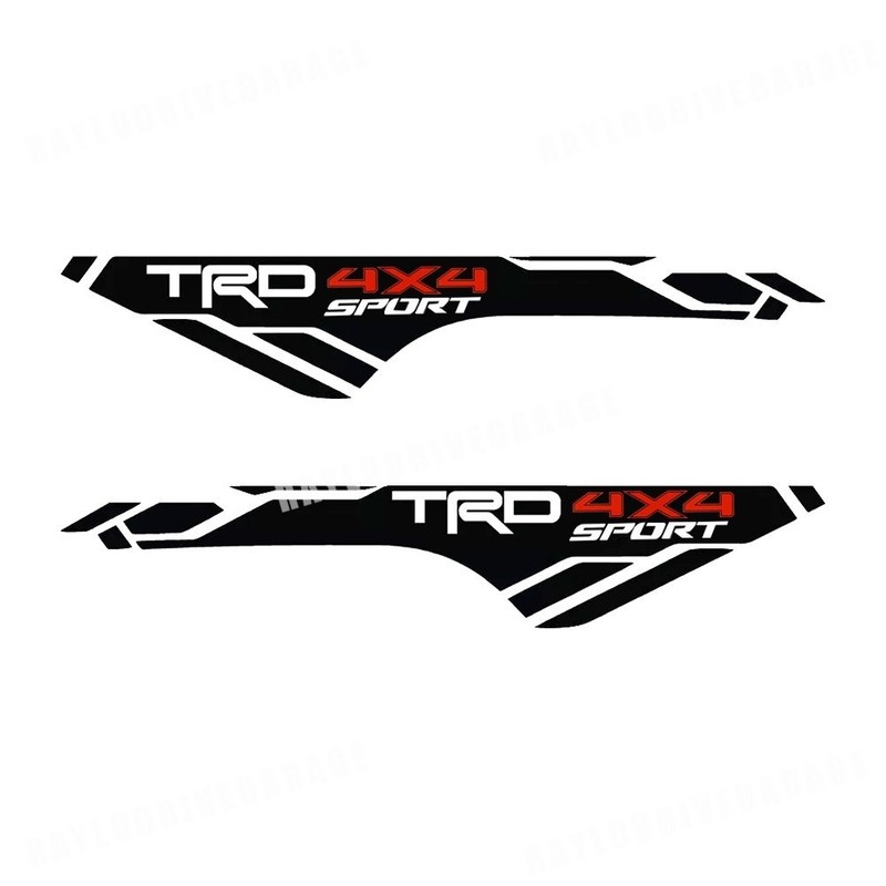 2PCS TRD 4x4 Sport Vinyl Decals For Tundra Tacoma Bedside Letter Sticker Set gallery