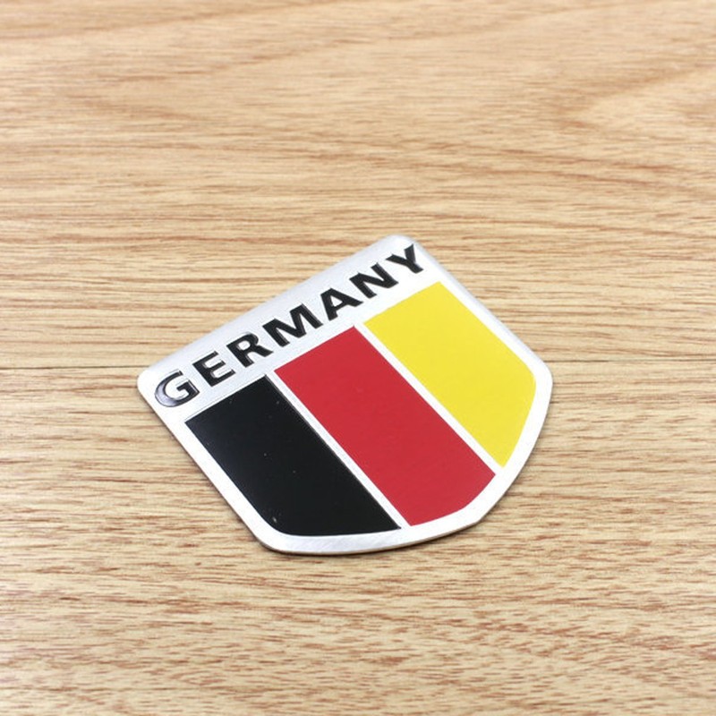 German Germany Flag Logo Metal Car Sticker Emblem Badge Decal Car Accessories gallery
