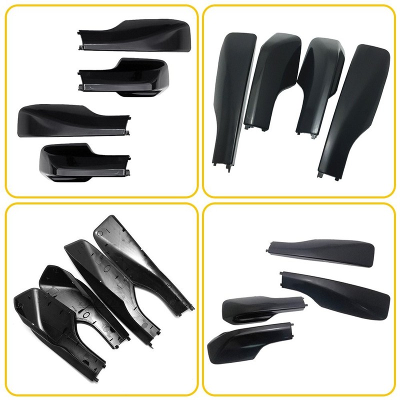 4x Black Rail Roof End Shell Rack Cover Replacement For Toyota RAV4 XA20 -1 5 gallery