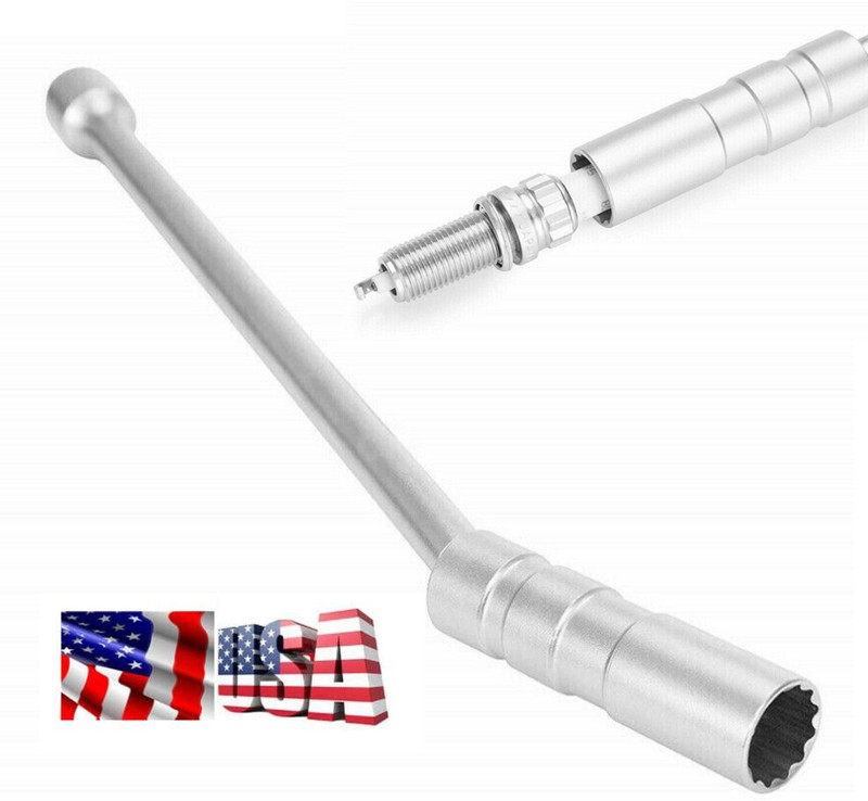 1 PCS 14mm 3/8″ 305mm Chrome Vanadium Steel Ignition Spark Plugs Removal Tool