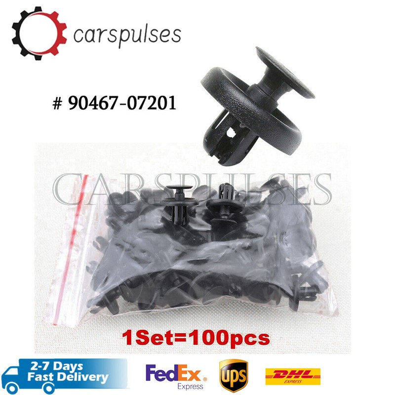 100x Bumper Clips Retainer for TOYOTA LEXUS Plastic Rivets Fastener Fender Push