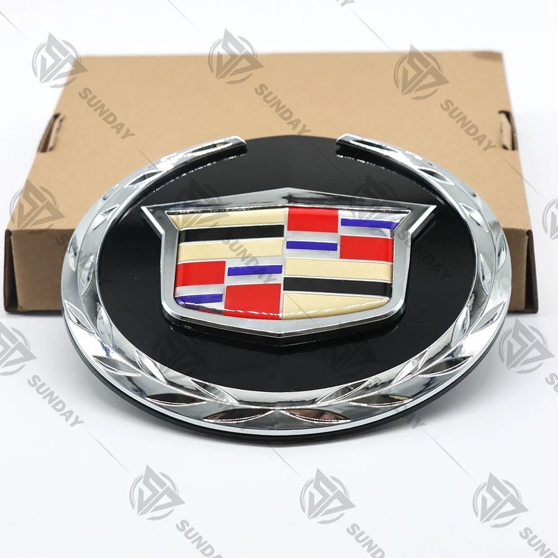 For 2007-2014 Escalade Front GRILL Grille Emblems Badges 22985035 Black Silver gallery