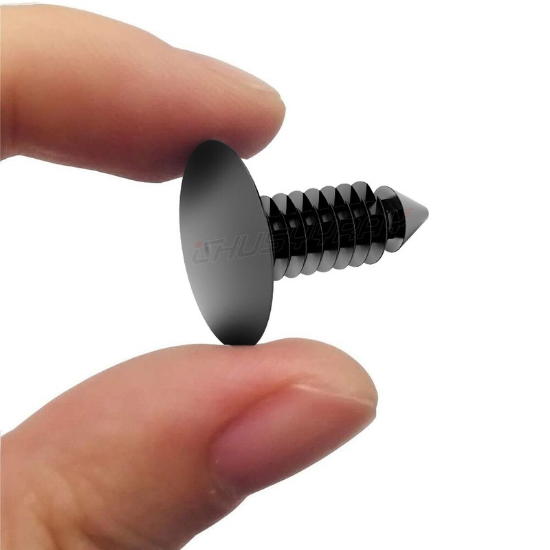 100x Push Type Clip Plastic Retainer Bumper Fender X-Mas Tree Rivet Fit 9mm Hole gallery