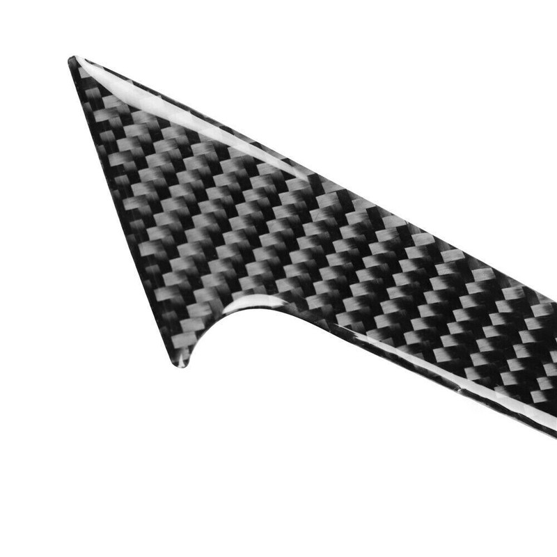 Carbon Fiber Armrest Handrail Handle Panel Trim Cover For Chevrolet Corvette C7 gallery