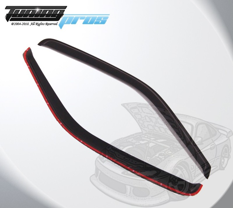 For Chevy Express 1500- 3500 1996-2016 Smoke Window Rain Guards Visor 2pcs Set gallery