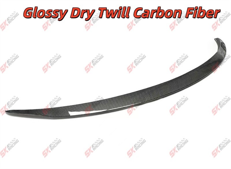 Glossy/Matte Dry Twill Carbon Fiber Rear Trunk Spoiler Wing For Fits Tesla 3 24+ gallery