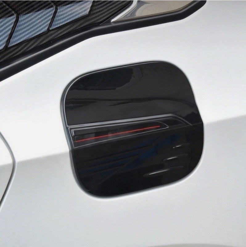 For Honda Civic 2022-2025 11th Gen Glossy Black Fuel Tank Gas Oil Cap Cover Trim