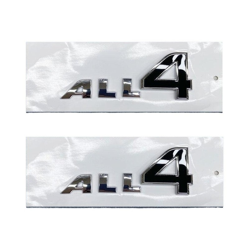 2x Black Chrome ALL4 Emblem Car Side Door Fender Badge For MINI R60 R61 F60 New