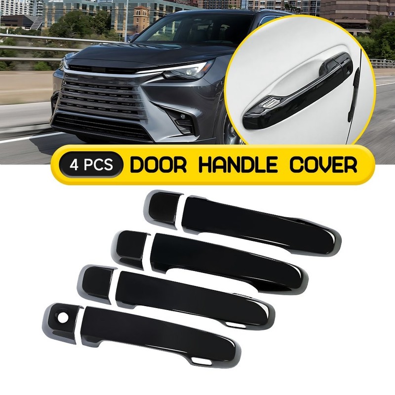 4 Door Handle cover Trim For Lexus GX460 2010 11-2022 W/ Smart Hole Glossy Black