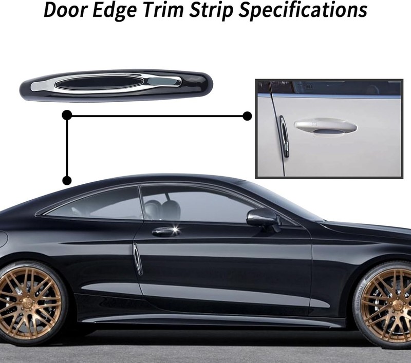 Dolphin Streamline Design 4PCS Car Edge Guards - Anti-Scratch for All Vehicles gallery