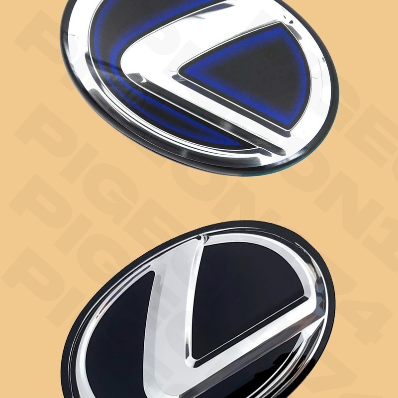 53141-48100 Front Grille Emblem Nameplate For 2015-2018 IS350 NX300H Black Blue gallery