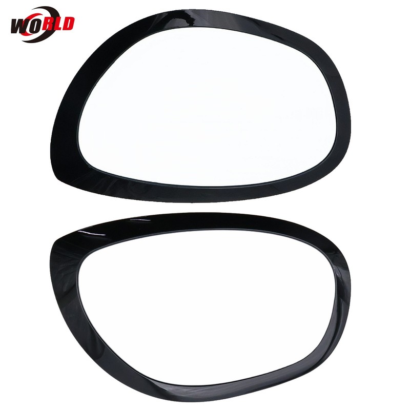 Pair Black Headlight Bezel Set For Mini Cooper Countryman 2017-2024 LH&RH Side gallery