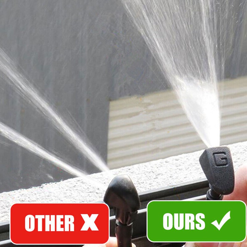 2PCS Car Windscreen Washer Fan-shaped Mist Water Spray Jet Nozzles Parts Y6 gallery