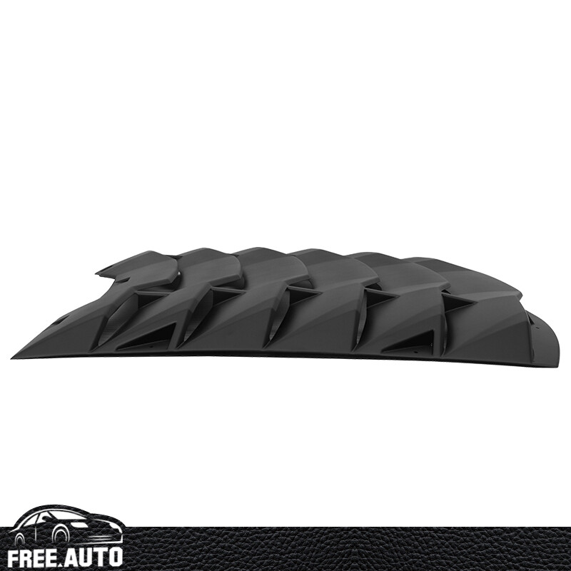 Rear Window Louver Fits 11-23 Dodge Charger Ikon Style Unpainted Black gallery