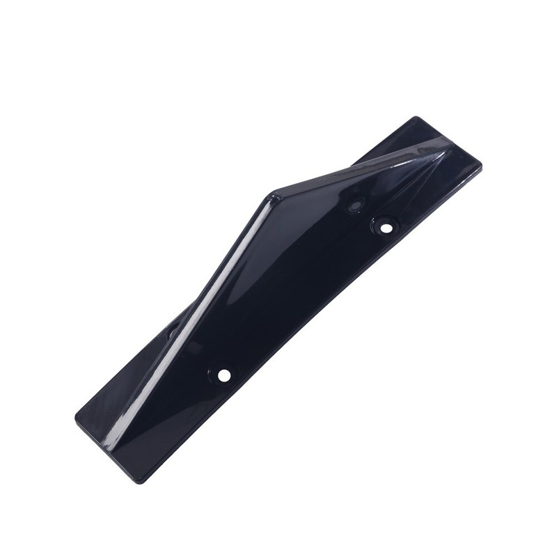 Universal For Rear Bumper Lip Diffuser Shark Fins Unpainted Black 4Pc Kit - ABS gallery