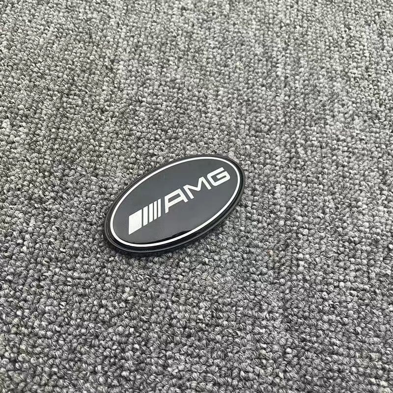 2X AMG Car Emblem Sticker Side Window Skirts Fender Badge Logo For Mercedes Benz