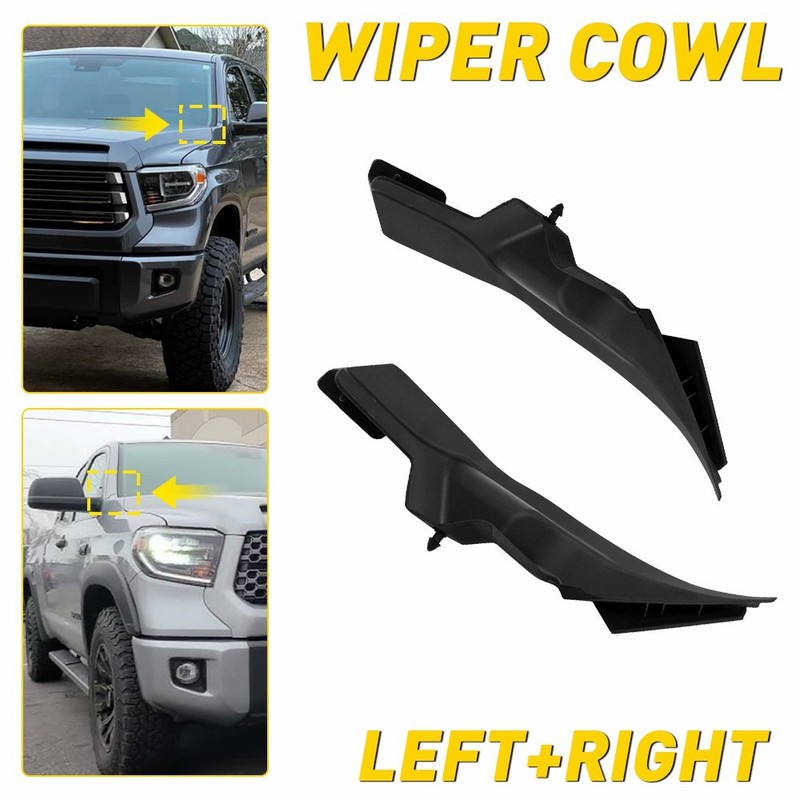 Wiper Cowl Trim Cover Panel Side Fender Fit Hood*2 Toyota 14-2021 Tundra Sequoia