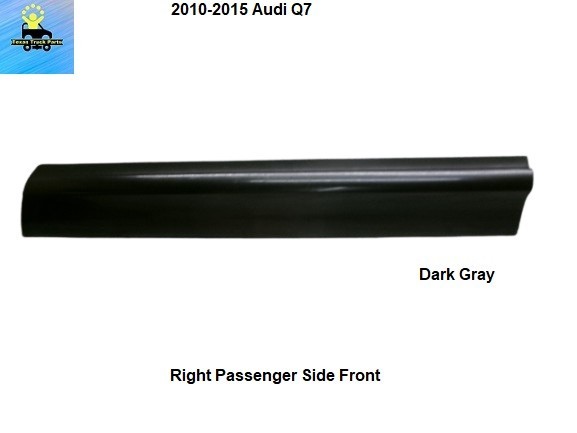 4L0853960H1RR 2010 to 2015 Audi Q7 Front Right Door Trim Molding Dark Gray