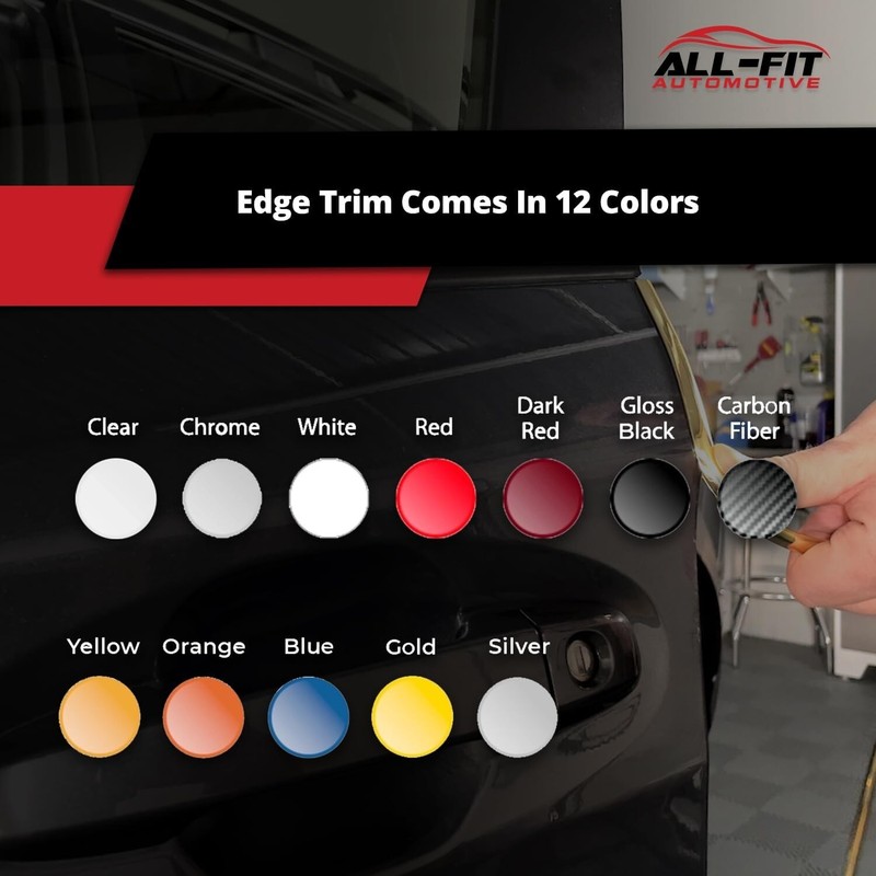 ALL-FIT Car Door Edge Protector Guard from Scratches & Dings, U-Shaped (BLACK) gallery