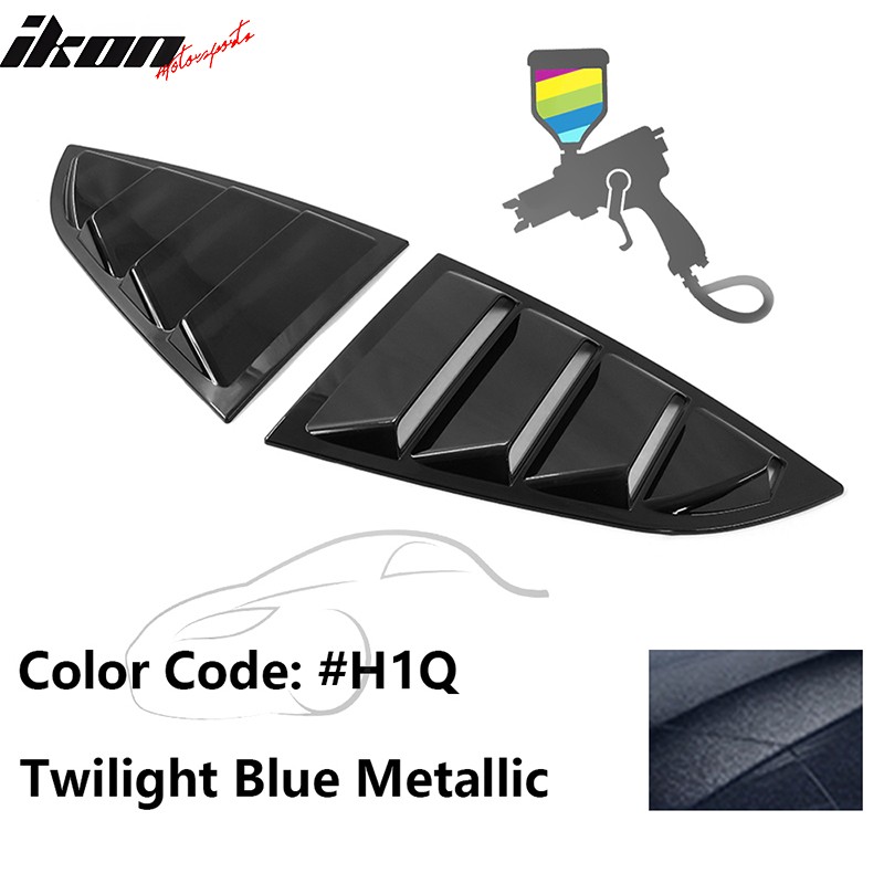 Fits 22-26 GR86/Subaru BRZ IKON #H1Q Twilight Blue Metallic Window Louver PC