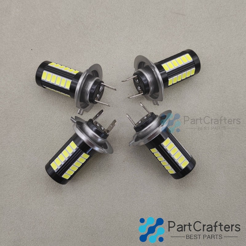 4x H7 Super Bright LED Headlight Bulbs Conversion Kit High Low Beam 6000K White