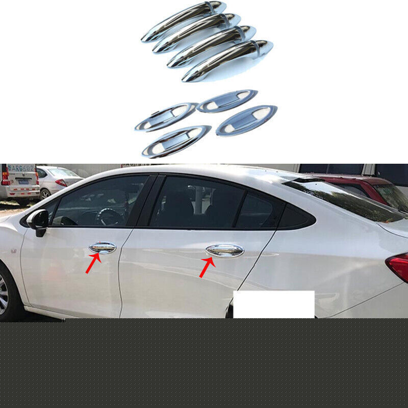 For Chevrolet Cruze 2016-2019 Chrome ABS Exterior Side Smart Door Handle Trim