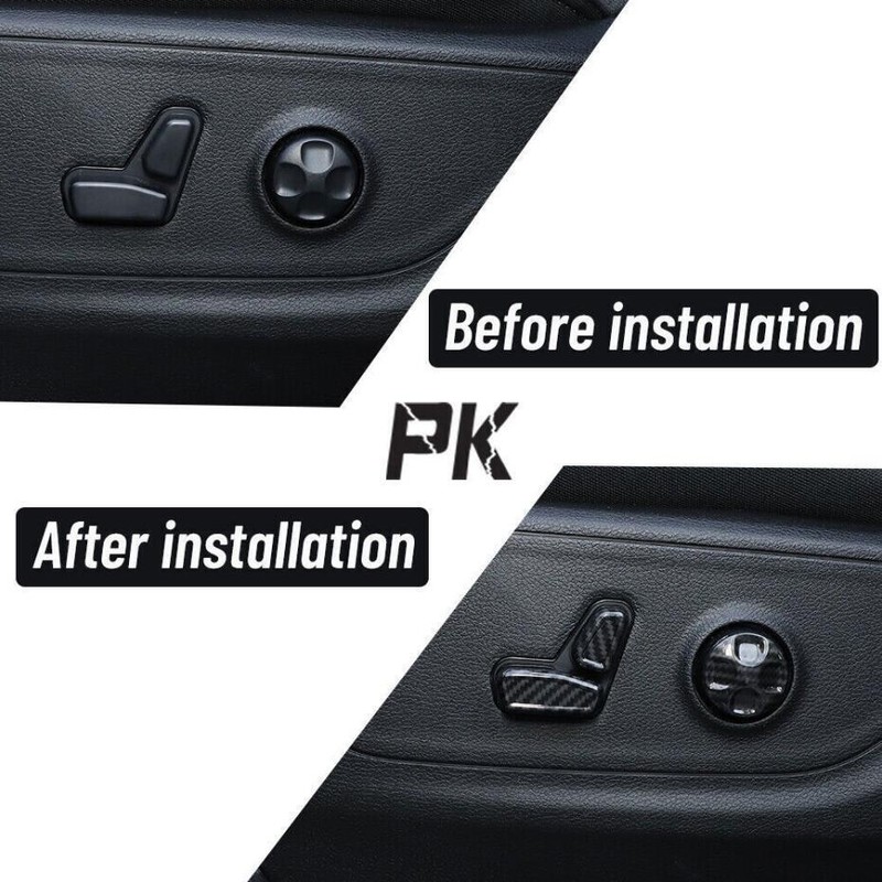 For 2015-2023 Dodge Charger Carbon Seat Electric Adjust Switch Button Cover Trim gallery