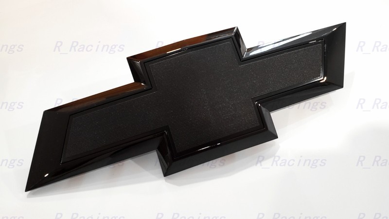 2PC Custom Front Rear Gloss Black Bowtie Emblems Fit 2021-2025 Suburban Tahoe gallery