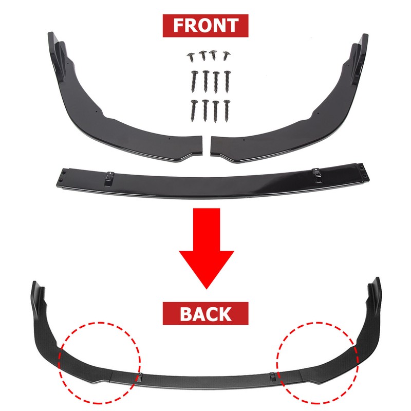 Gloss Front Bumper Lip Kit Spoiler For Toyota Camry SE XSE JDM Style 2023 gallery