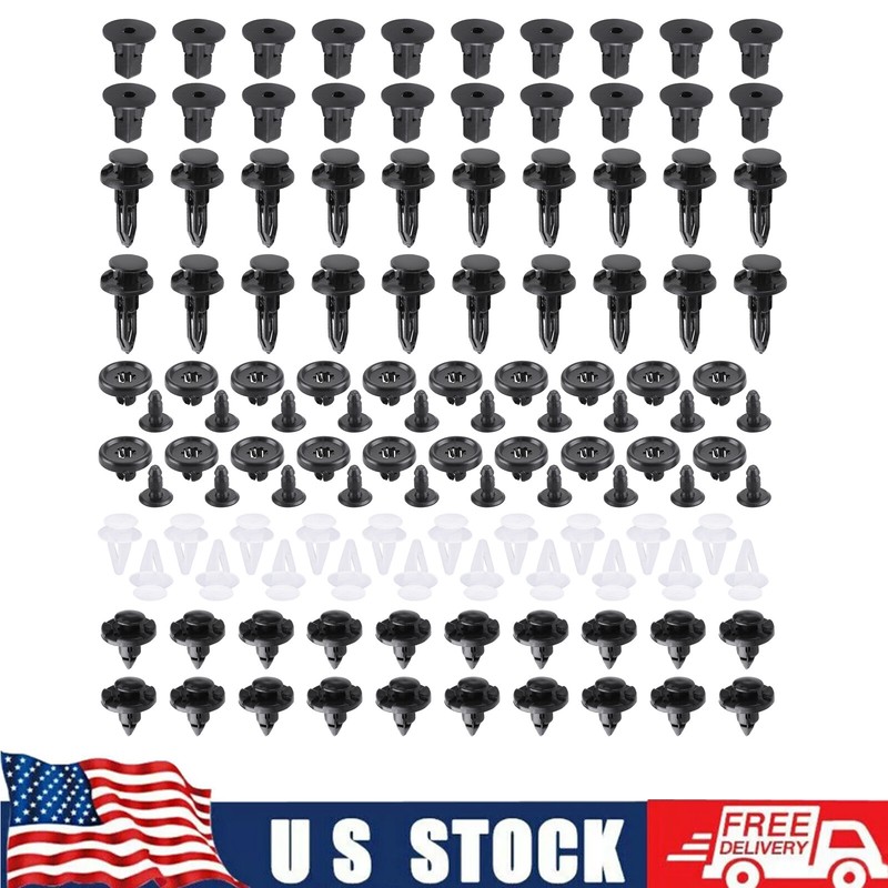 FOR TOYOTA & LEXUS Car Trim Panel Clips Bumper Pin Rivet 7 8 9mm 100pcs