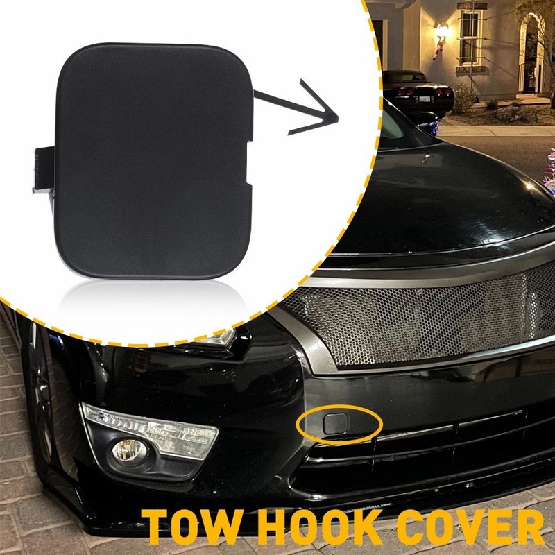 New For Nissan Altima 2013-2015 FRONT BUMPER UNPAINTED TOW HOOK COVER Black gallery