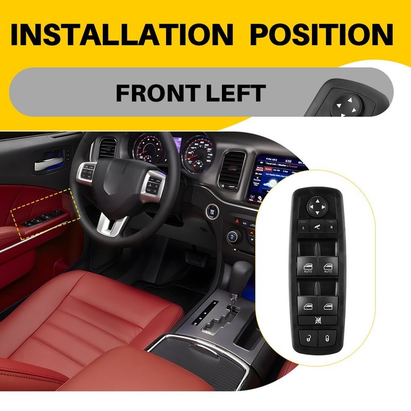 Driver Side Power Window Control Switch For Dodge RAM 1500 2500 3500 19-21 1-10x gallery