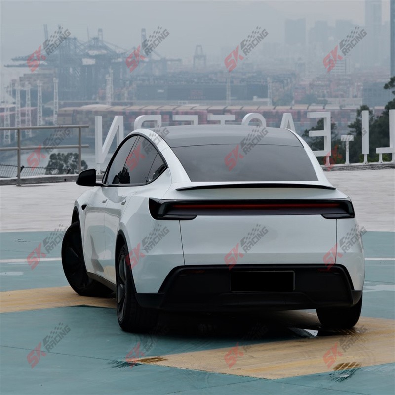 Glossy/Matte Dry Twill Carbon Fiber Rear Trunk Spoiler Wing For Fits Tesla 3 24+ gallery
