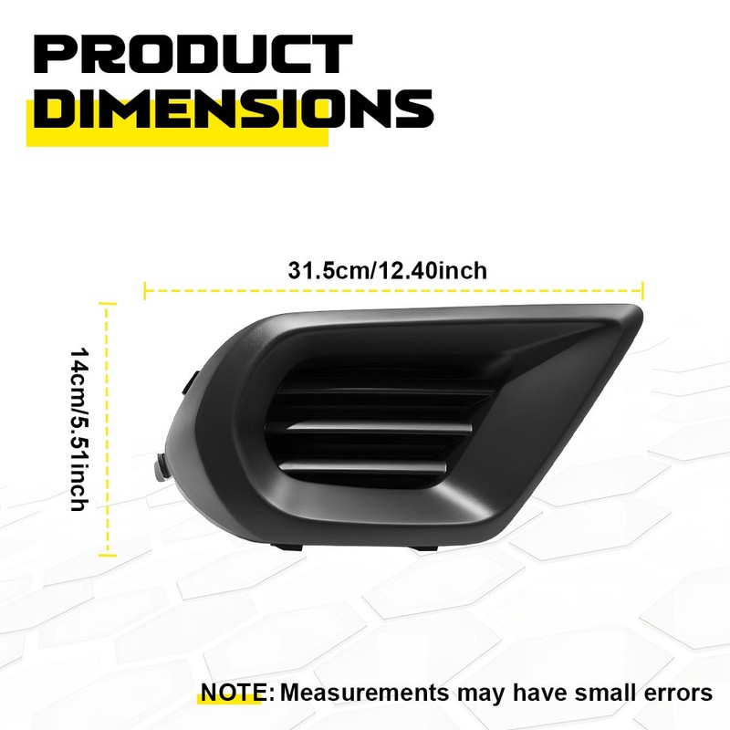 2PCS Front Bumper Fog Light Cover Bezel Frame For 2014-2016 Subaru Forester gallery