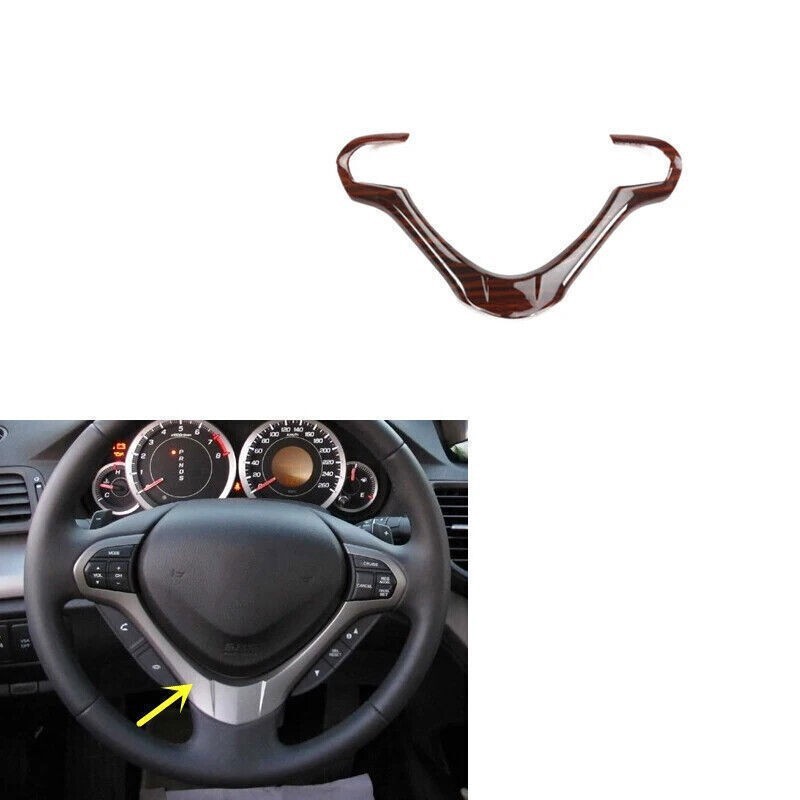 For Honda Spirior 2009-2013 Plastic Wood Grain Car Interior Gear Door Stickers