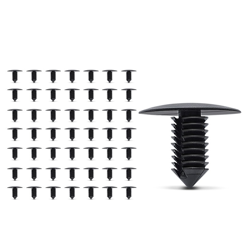 50Pcs Fender Apron&Radiator Baffle Retainer Clips for GM 7.94mm to 8.73mm Nylon gallery