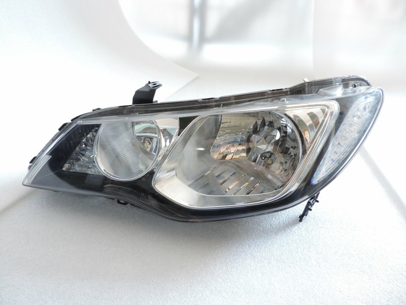 2006~07~08~2011 HONDA CIVIC 4DR SEDAN JDM CONVERSION CHROME HEADLIGHT L Side