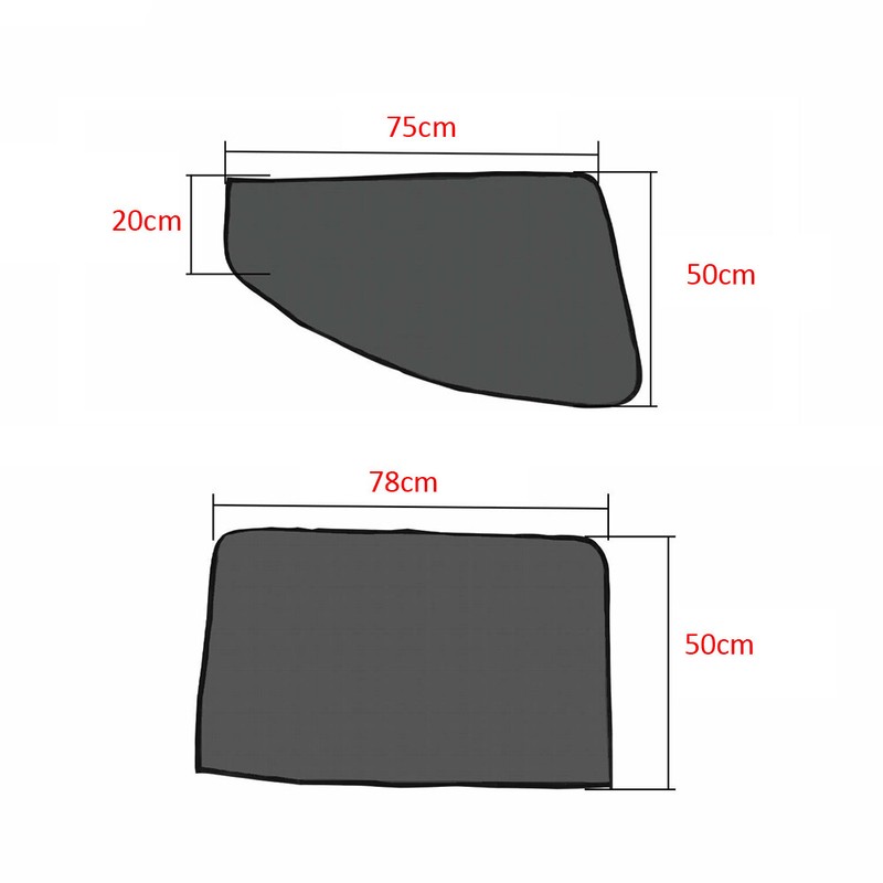 4x Car Side Front Rear Window Sun Shade Cover Mesh Shield UV Protection Magnetic gallery