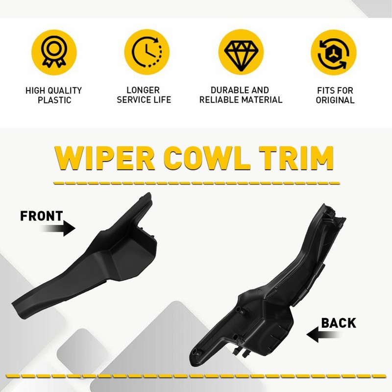 2Pcs/Set Windshield Wiper Cowl Cover Extension Cover Trim For Honda CRV 2017-22 gallery