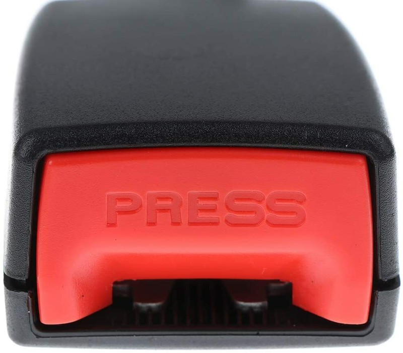 Car Front Seat Belt Buckle Padding Socket Plug Connector with Warning Cable gallery