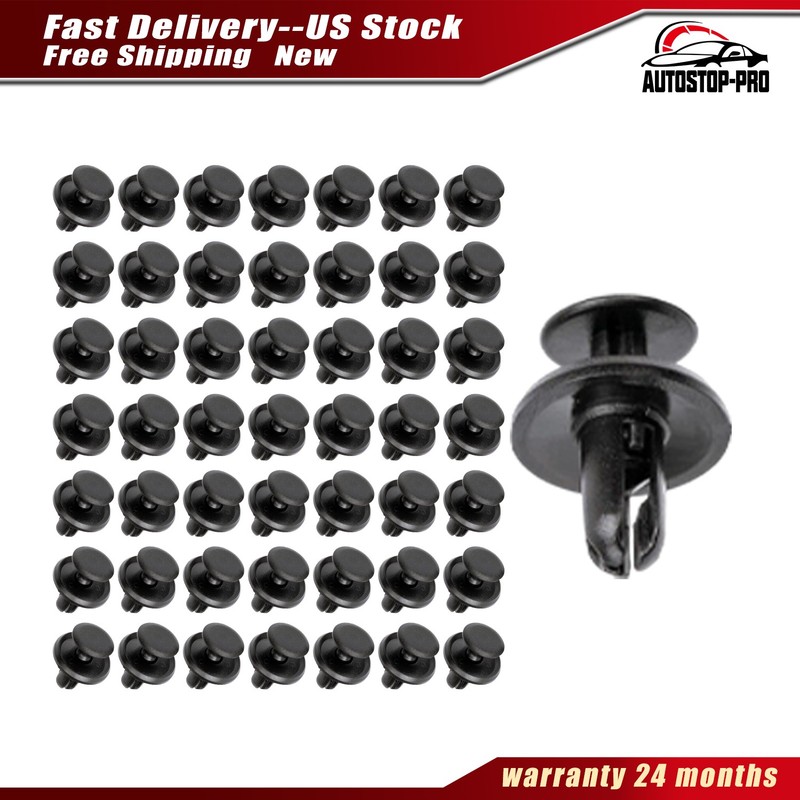 Set of 50 Bumper Fender Liner Retainer Clips for Mitsubishi Subaru MR288150