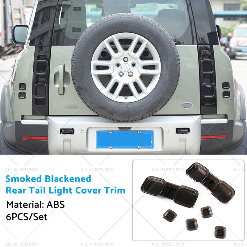 Smoked Blackened Tail Light Cover Suitable For Land Rover Defender 90 110 20-22 gallery