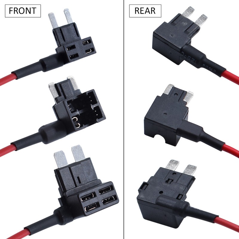 3Pack Car Add-a-Circuit Fuse Adapter w/ Standard & Mini TAP Blade Fuse Holder;