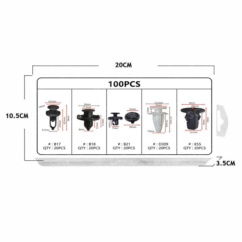Engine Under Cover Push-Type Retainer for Lexus and Toyota Clips Fastener 100PCS gallery